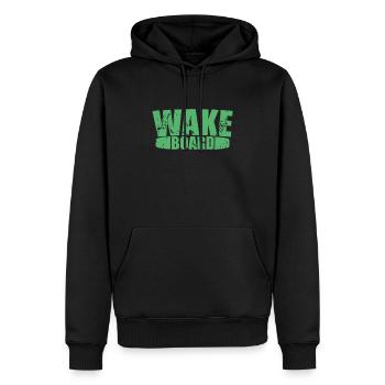 Wakeboard Wakeboard Wakeboard Wakeboarder Wakeboarder corde - Sweat à capuche Premium bio Homme - noir - Devant - Nico (187cm)