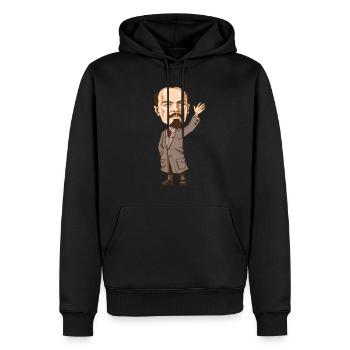 Vladimir Lenin - Männer Premium Bio Hoodie - Schwarz - Vorne - Nico (187cm)