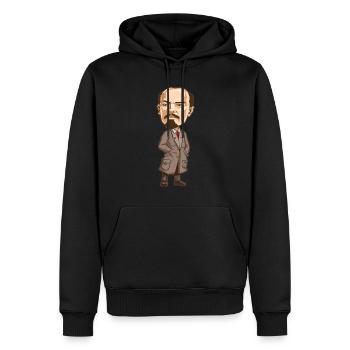 Vladimir Lenin - Männer Premium Bio Hoodie - Schwarz - Vorne - Nico (187cm)
