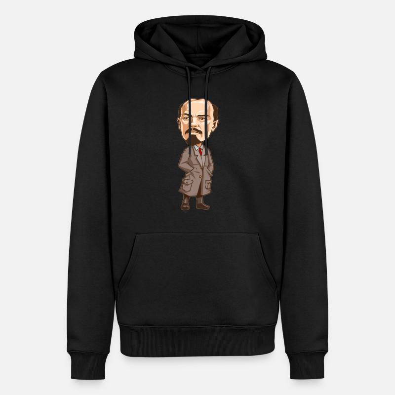 Vladimir Lenin - Männer Premium Bio Hoodie - Schwarz
