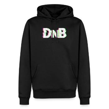 DnB - Drum n Bass - Sweat à capuche Premium bio Homme - noir - Devant - Nico (187cm)