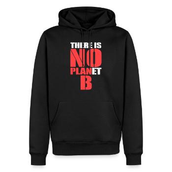 Il n'y a pas de planète B - Sweat à capuche Premium bio Homme - noir - Devant - Nico (187cm)