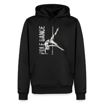 Pole Dancer Gift - Sweat à capuche Premium bio Homme - noir - Devant - Nico (187cm)