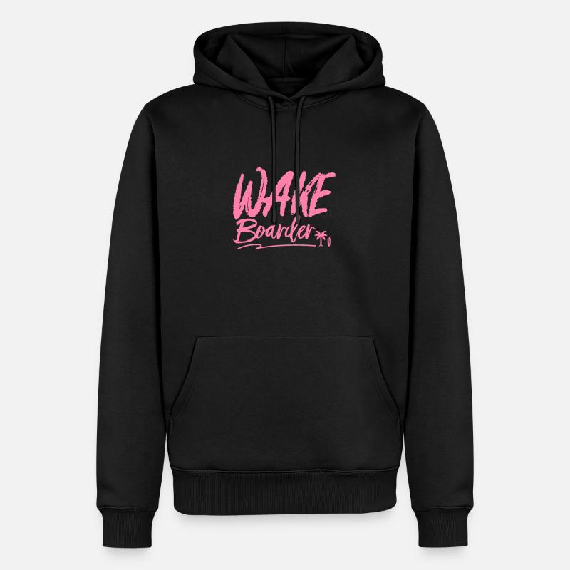Wakeboard - Männer Premium Bio Hoodie - Schwarz
