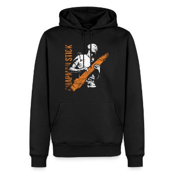 Chapman Stick Cadeau - Sweat à capuche Premium bio Homme - noir - Devant - Nico (187cm)