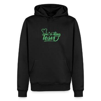 Cuisine cuisine Cuisine - Sweat à capuche Premium bio Homme - noir - Devant - Nico (187cm)