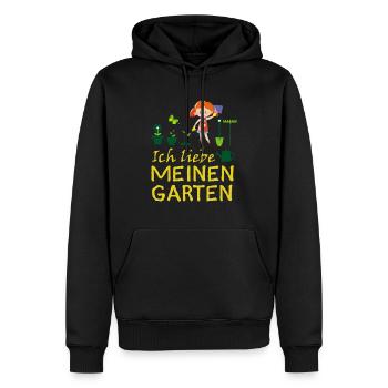 Garten, Gartenarbeit, Gärtner - Männer Premium Bio Hoodie - Schwarz - Vorne - Nico (187cm)