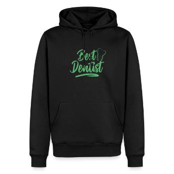 Job Zahnärzte Zahnarzthelfer Zahnärztin Zahnarzt - Männer Premium Bio Hoodie - Schwarz - Vorne - Nico (187cm)
