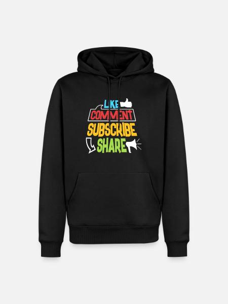 Vlogger Beauty Vlogger Gift - Men’s Premium Organic Hoodie - black