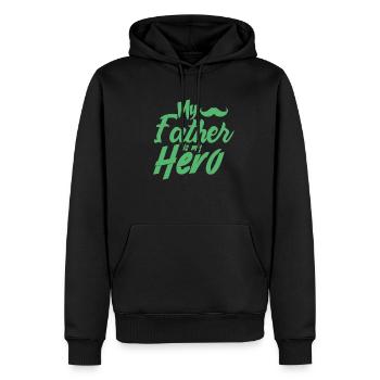 Vatertag Vatertag Vatertag Vatertag - Männer Premium Bio Hoodie - Schwarz - Vorne - Nico (187cm)