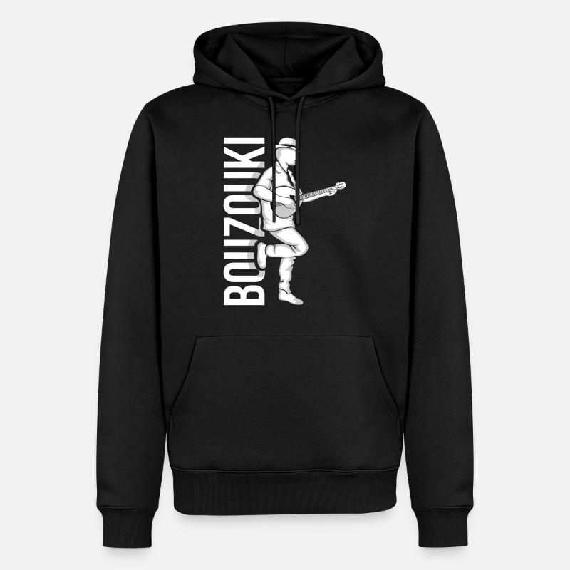 Bouzouki - Männer Premium Bio Hoodie - Schwarz