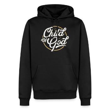 Child of God - Männer Premium Bio Hoodie - Schwarz - Vorne - Nico (187cm)
