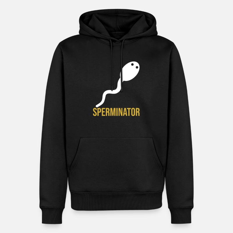 Sperminator - Männer Premium Bio Hoodie - Schwarz