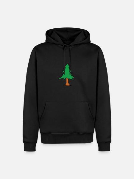 Fir tree træ gran gartner skov skov gave - Herre Premium økologisk hoodie - sort