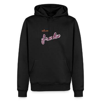 Willkommen Frenkie de Jong in Barcelona von Ajax - Männer Premium Bio Hoodie - Schwarz - Vorne - Nico (187cm)
