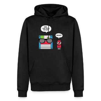 Disquette USB I am Your Father T-shirt, Geek - Sweat à capuche Premium bio Homme - noir - Devant - Nico (187cm)