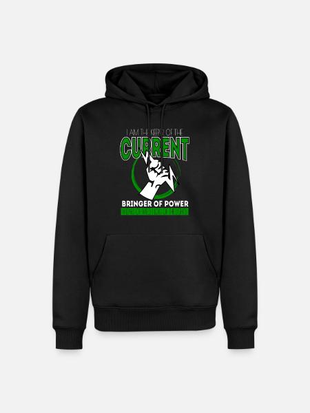 Elektriker Elektrik Elektrizität Strom Baustelle - Männer Premium Bio Hoodie - Schwarz