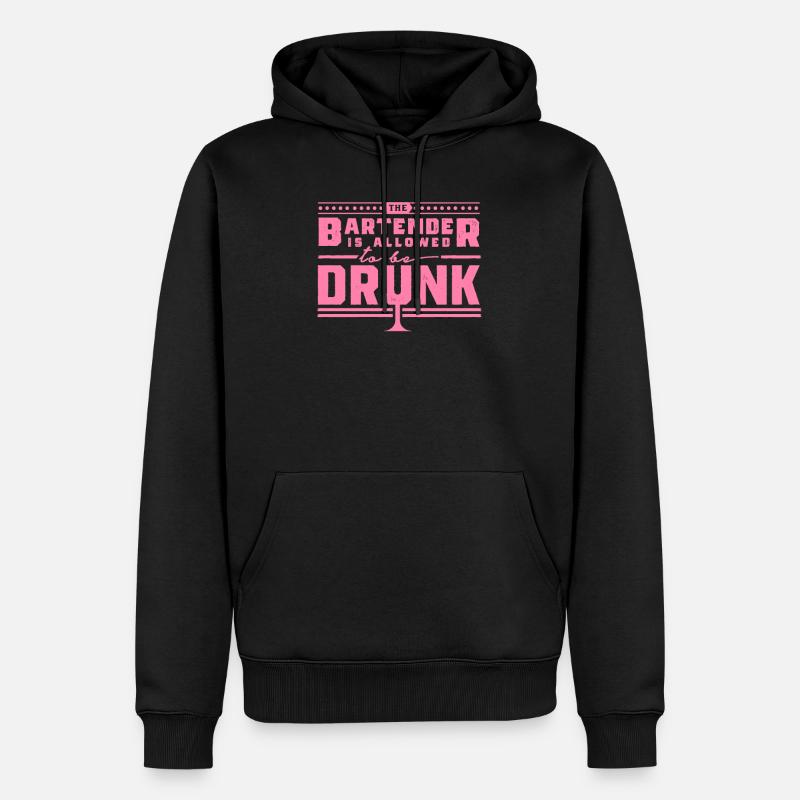 Bartender Bartender Bartender Bartender Bartender - Men’s Premium Organic Hoodie - black