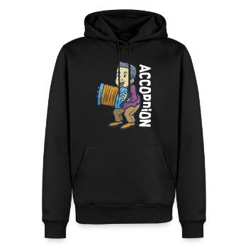 Akkordeon Geschenk - Männer Premium Bio Hoodie - Schwarz - Vorne - Nico (187cm)