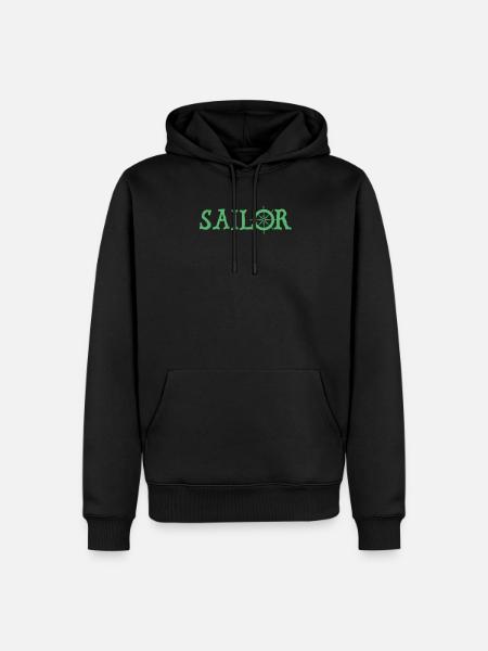 Segler Segler Segler Segler - Männer Premium Bio Hoodie - Schwarz