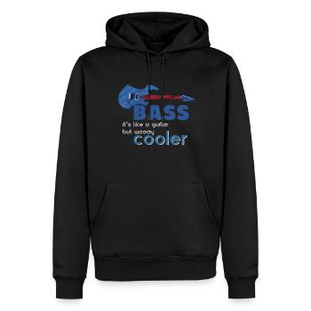 Bass Musik Bass Gitarre - Männer Premium Bio Hoodie - Schwarz - Vorne - Nico (187cm)
