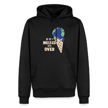 Protection de l’environnement Protection du climat Monde Changement climatique Cadeau - Sweat à capuche Premium bio Homme - noir - Devant - Nico (187cm)
