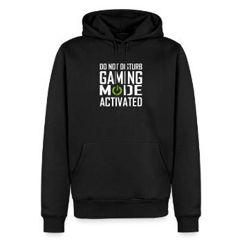Mode jeu activé - cadeau de jeu vidéo Gamer - Sweat à capuche Premium bio Homme - noir - Devant - Nico (187cm)