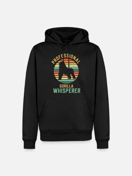 Gorilla monkey - Men’s Premium Organic Hoodie - black