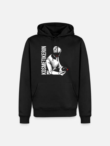 esthéticien - Sweat à capuche Premium bio Homme - noir
