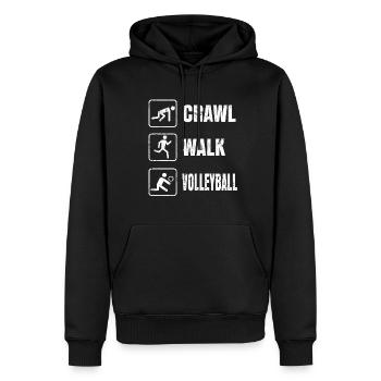 Volleyball - Männer Premium Bio Hoodie - Schwarz - Vorne - Nico (187cm)