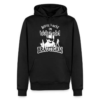 Junggesellenabschied JGA Männer für Bräutigam - Männer Premium Bio Hoodie - Schwarz - Vorne - Nico (187cm)