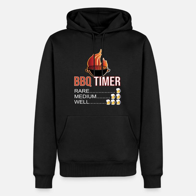 BBQ BBQ Grill - Sweat à capuche Premium bio Homme - noir