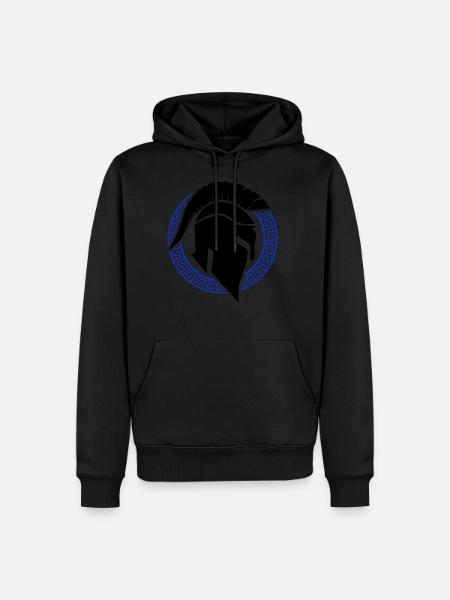 spartan helmet - Men’s Premium Organic Hoodie - black