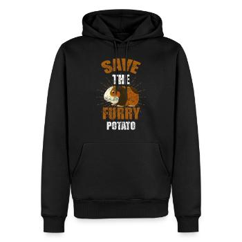 Cadeau de rongeur pour animal de compagnie - Sweat à capuche Premium bio Homme - noir - Devant - Nico (187cm)