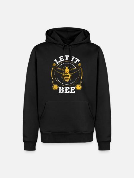 Bee bumblebee gift - Men’s Premium Organic Hoodie - black