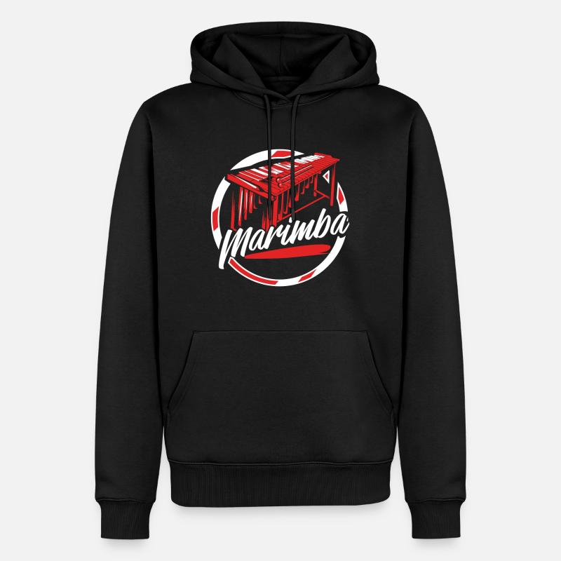 Marimba - Männer Premium Bio Hoodie - Schwarz