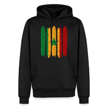 République du Sénégal Cool Flag Modern Dakar Gift - Sweat à capuche Premium bio Homme - noir - Devant - Nico (187cm)