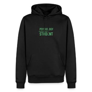 Psychopsychologie Psychologues Psychologues - Sweat à capuche Premium bio Homme - noir - Devant - Nico (187cm)
