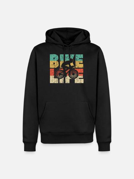 Bike Life - Männer Premium Bio Hoodie - Schwarz