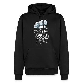 Chefkoch - Männer Premium Bio Hoodie - Schwarz - Vorne - Nico (187cm)