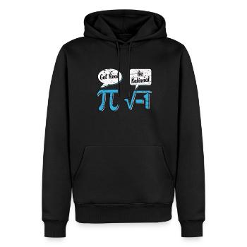 Cadeau d'expérience math math mathematicien - Sweat à capuche Premium bio Homme - noir - Devant - Nico (187cm)