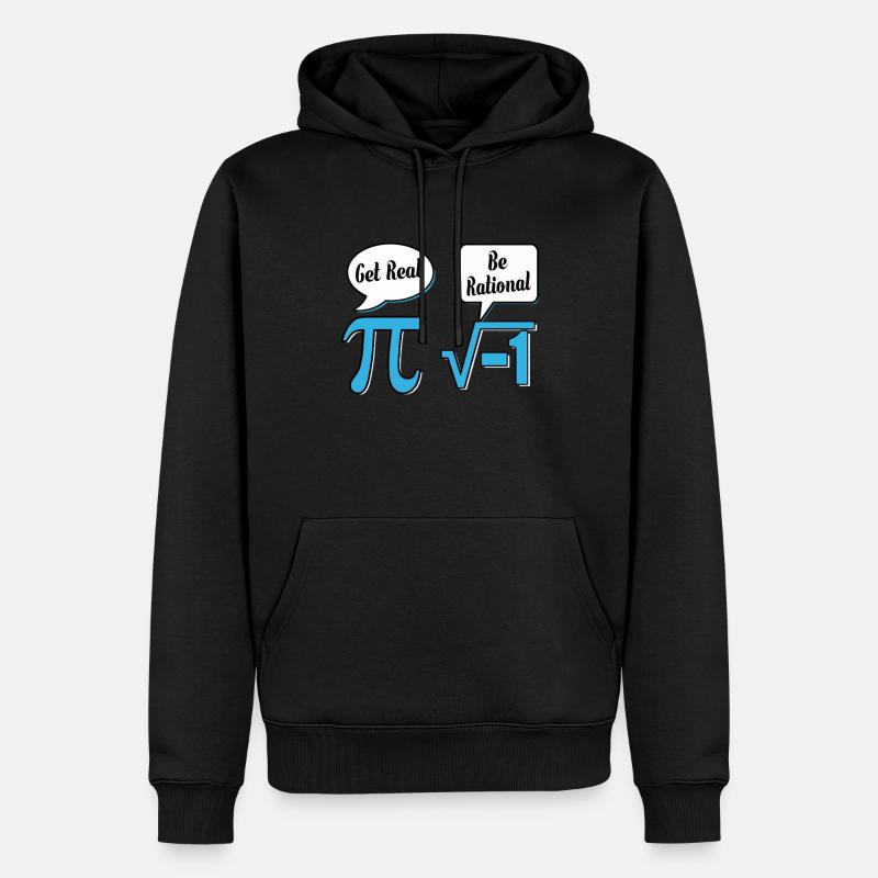 Math math mathematician experiment gift - Men’s Premium Organic Hoodie - black