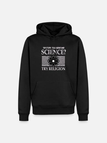 Science Physics Chemistry Biology Math - Men’s Premium Organic Hoodie - black