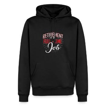 Ruhestand Rente Pensioniert Geschenk - Männer Premium Bio Hoodie - Schwarz - Vorne - Nico (187cm)