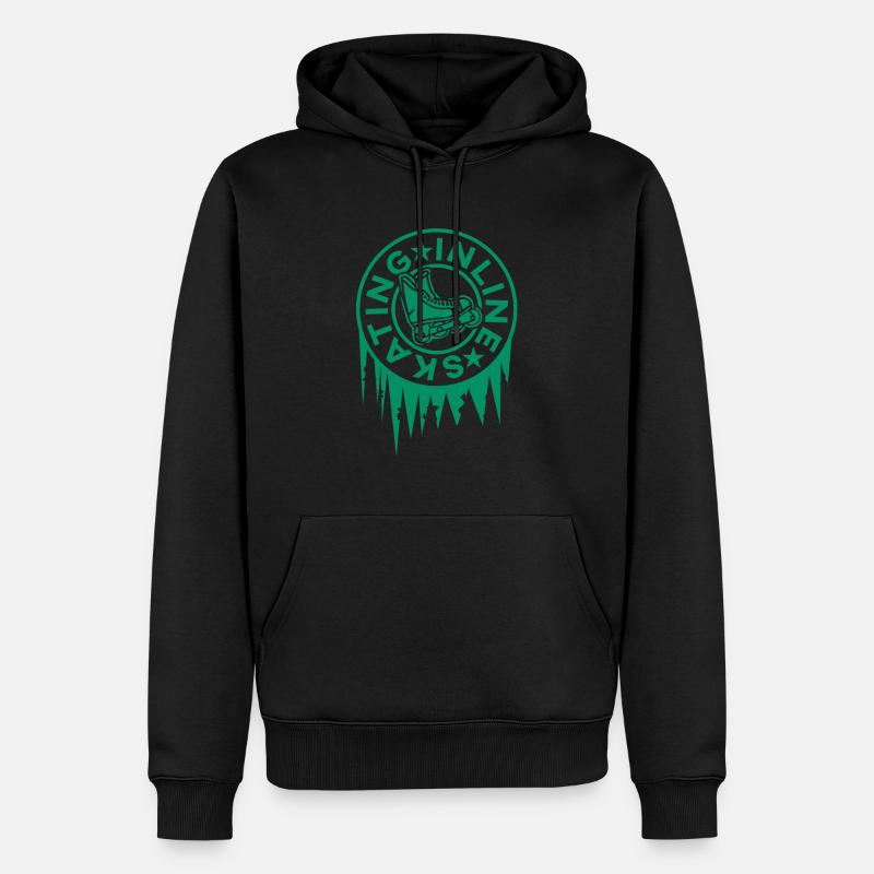 Inline Skating - Männer Premium Bio Hoodie - Schwarz