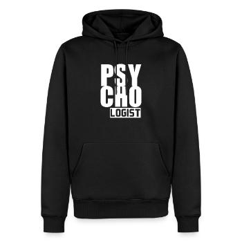 Thérapeute de psychologie Psychologue Psychologue Médecin - Sweat à capuche Premium bio Homme - noir - Devant - Nico (187cm)