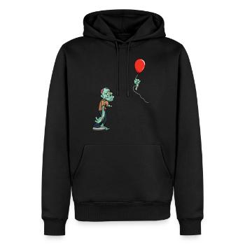 Halloween Zombie drôle perdre un bras - Sweat à capuche Premium bio Homme - noir - Devant - Nico (187cm)