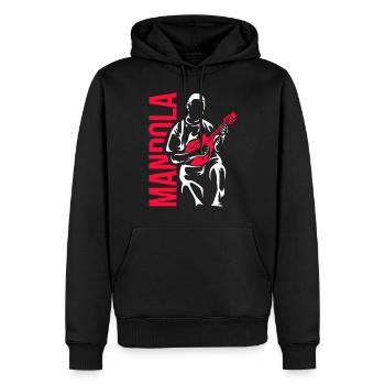 Mandola gift - Men’s Premium Organic Hoodie - black - Front - Nico (187cm)