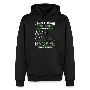 Dudelsack - Männer Premium Bio Hoodie - Schwarz - Vorne - Nico (187cm)