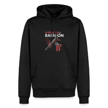 Fagott Musikinstrument Musik Musiker Geschenk - Männer Premium Bio Hoodie - Schwarz - Vorne - Nico (187cm)